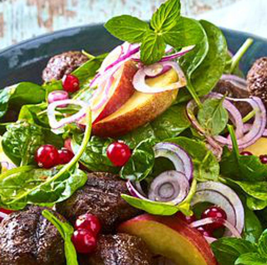 Ensalada con Bolitas de Lentejas